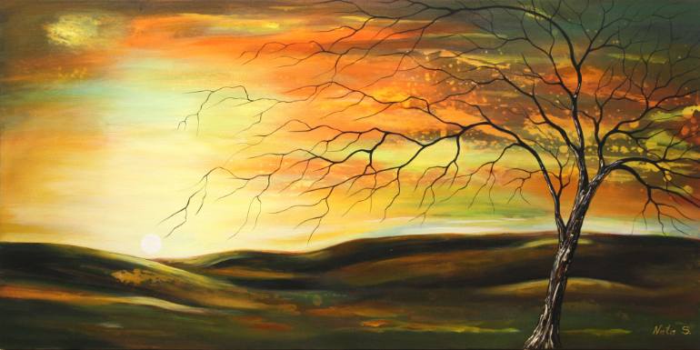 770x385 Saatchi Art Nebraska Landscape Painting By Nataliya Stupak - Nebraska Painting