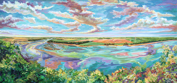 614x288 The Lewis And Clark Commemorative Paintings - Nebraska Painting