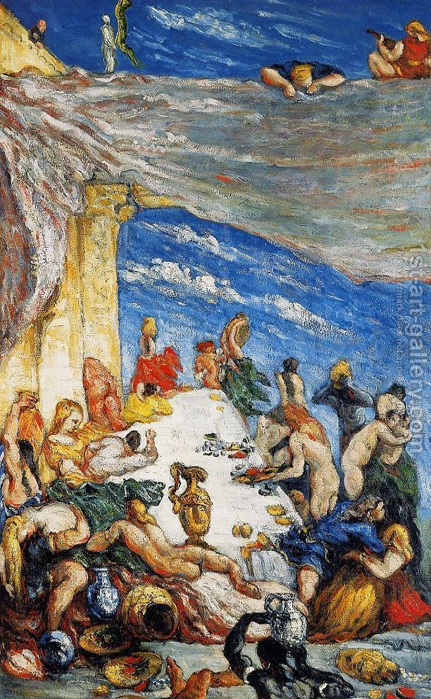 612x993 The Feast Aka The Banquet Of Nebuchadnezzar Paul Cezanne - Nebuchadnezzar Painting