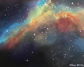 340x270 Nebula Painting Etsy - Nebula Painting