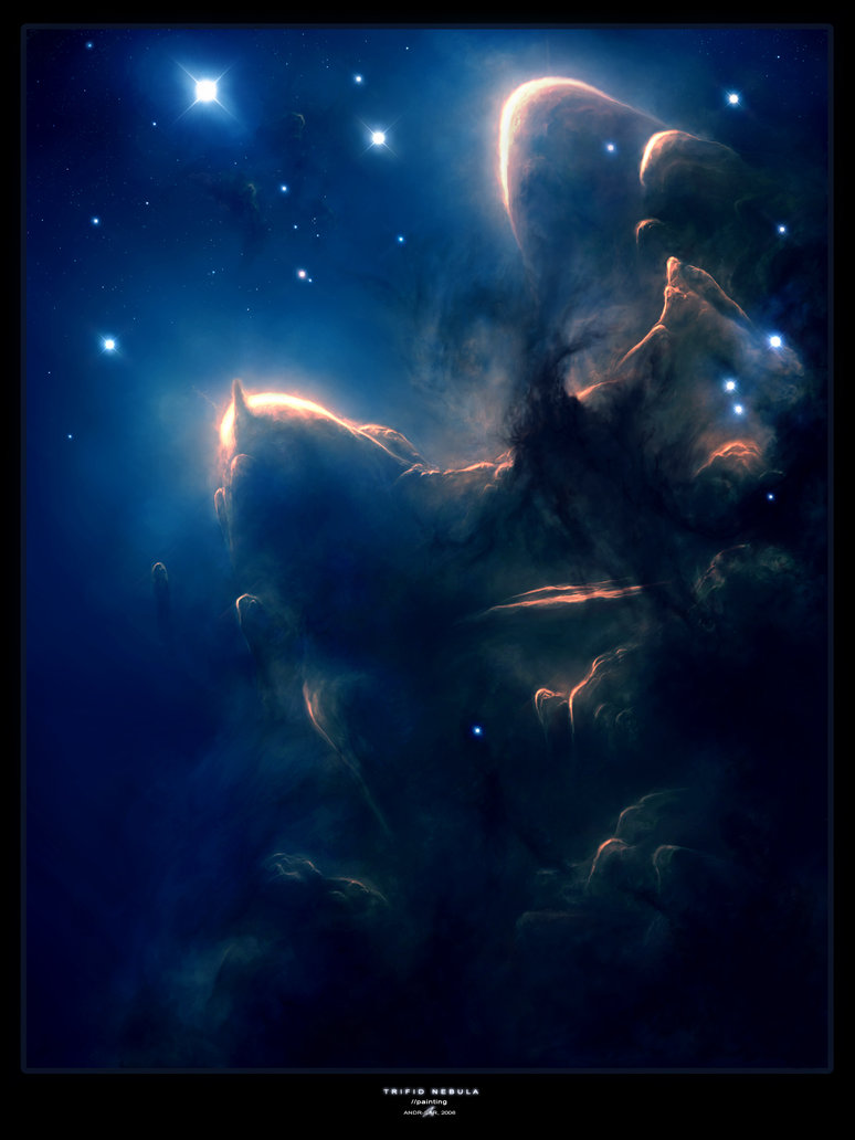 774x1032 Trifid Nebula - Nebula Painting