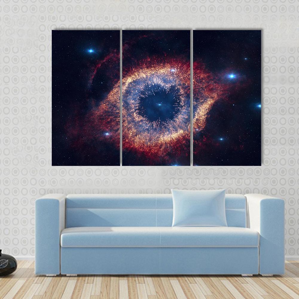 1000x1000 The Helix Nebula (Eye Of God) Multi Panel Canvas Wall Art - Nebula Painting