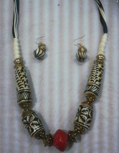 390x500 Designer Madhubani Painting Necklace, Brass Necklaces - Necklace Painting