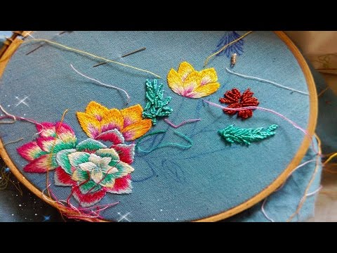 480x360 Needle Painting For Beginners Flowers - Needle Painting
