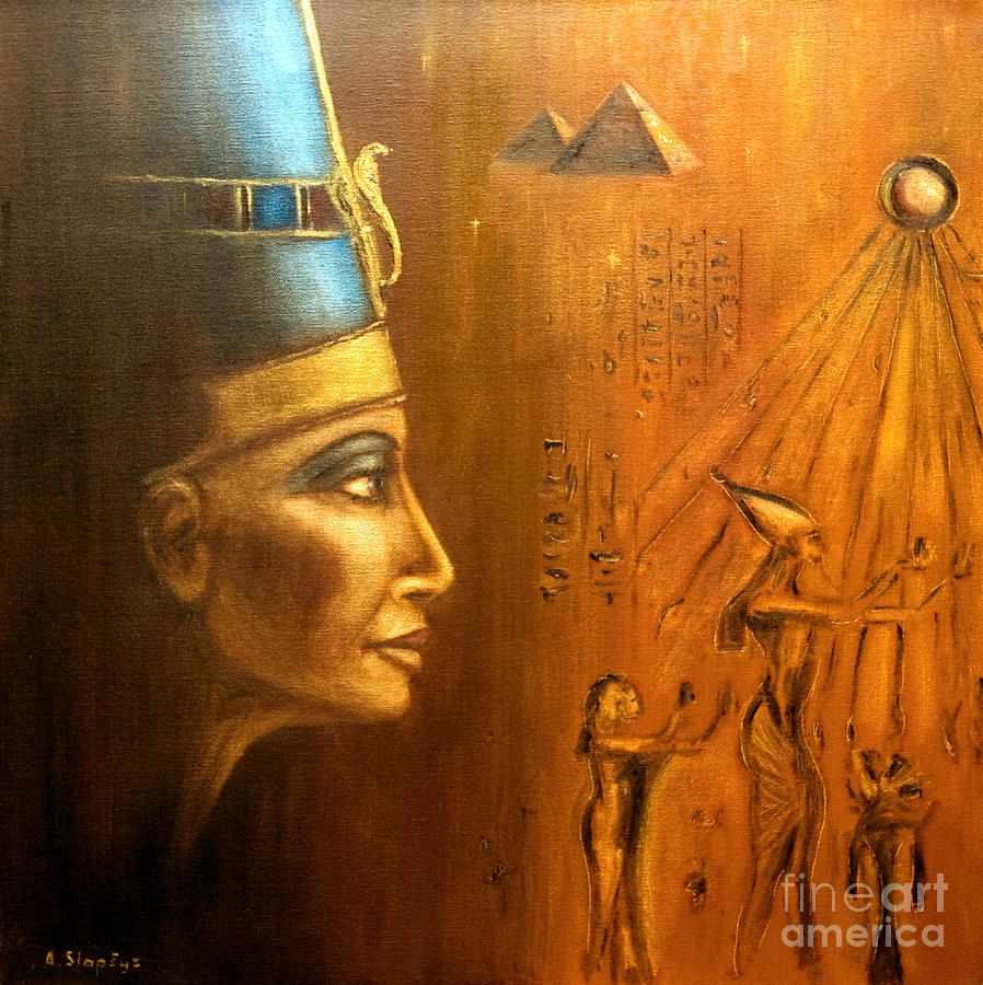 898x900 Nefertiti Painting By Arturas Slapsys - Nefertiti Painting