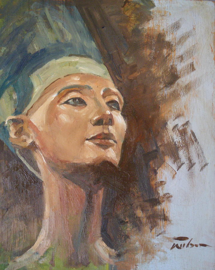 717x900 Nefertiti Painting By Ron Wilson - Nefertiti Painting
