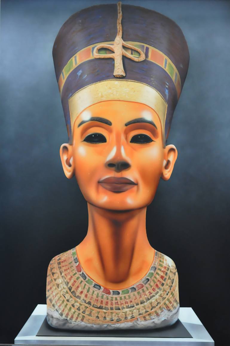 770x1157 Saatchi Art Nefertiti Painting By Jean Pierre Nijs - Nefertiti Painting