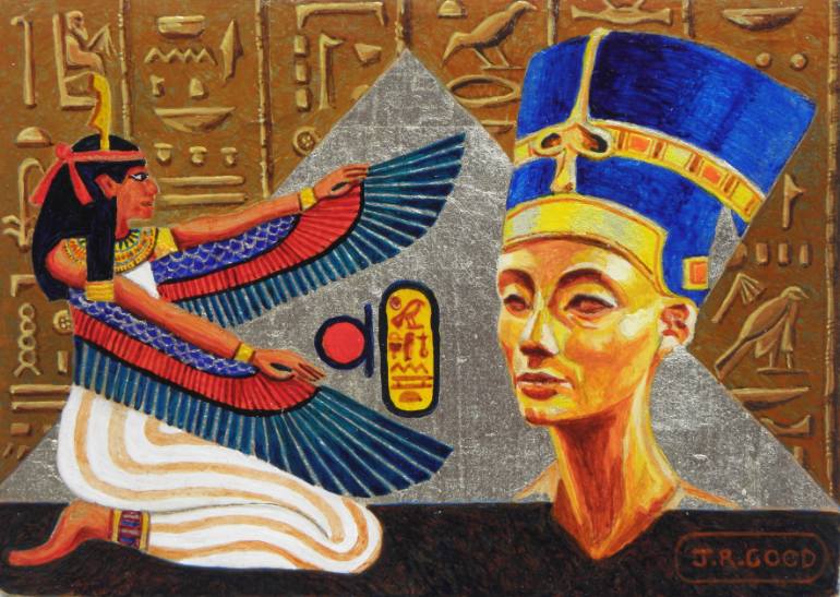 770x547 Saatchi Art Nefertiti Painting By John Richard Good - Nefertiti Painting