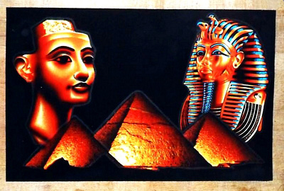 400x270 Egyptian Free Hand Papyrus Paintings - Nefertiti Painting