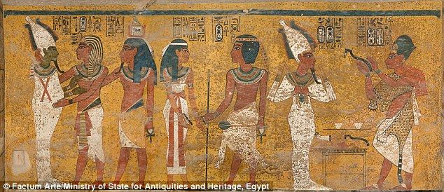 634x274 Radar To Search For Queen Nefertiti's Grave Behind Tutankhamun'S - Nefertiti Wall Painting
