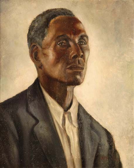 458x573 Portrait Of A Negro By John Mccrady, 1933, Award Wining Painting - Negro Painting