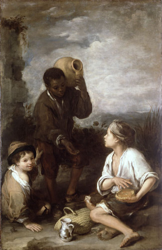 325x500 Two Peasant Boys And A Negro Boy, 1660 - Negro Painting