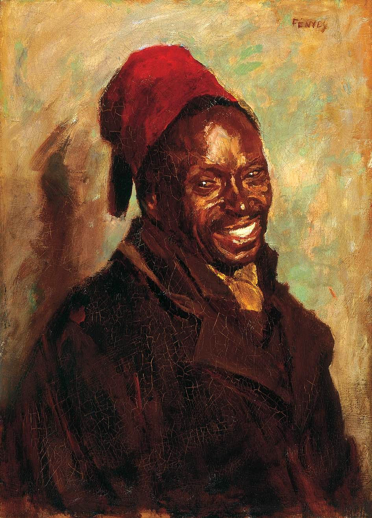735x1024 Fenyes, Adolf (1867 1945) - Negro Painting