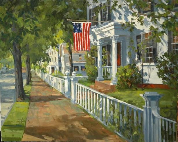 615x492 Line Tutwiler Originals - Neighborhood Painting