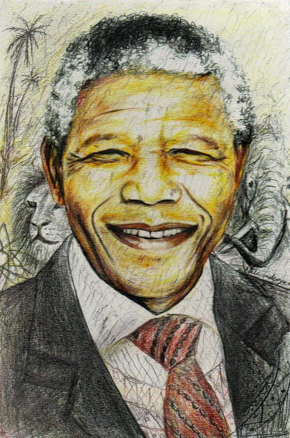 596x900 Nelson Mandela Painting By Wale Adeoye - Nelson Mandela Painting