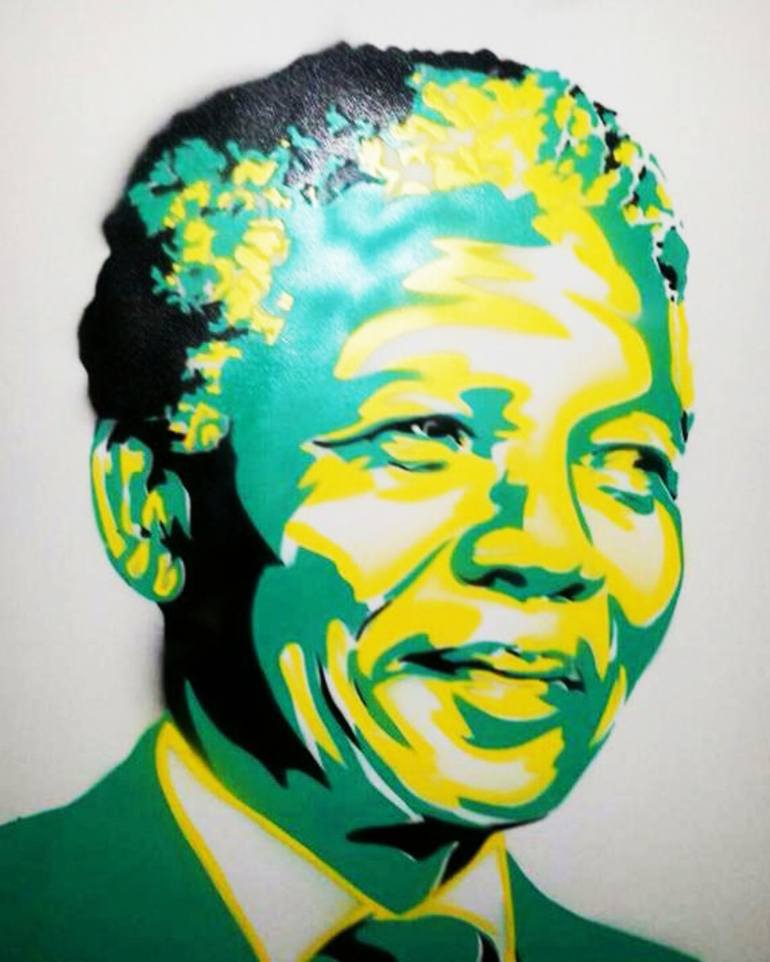 770x962 Saatchi Art Nelson Mandela Painting By Rutger Art - Nelson Mandela Painting