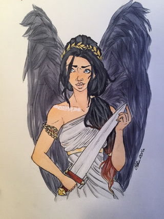 320x427 Nemesis - Nemesis Goddess Painting