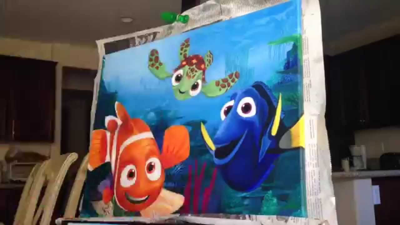 1280x720 Disney's Finding Nemo Oil Painting~part 33 - Nemo Painting