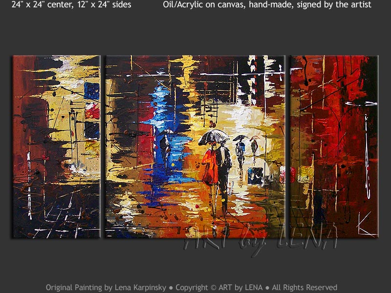 800x600 Neon City Art By Lena - Neon Canvas Painting