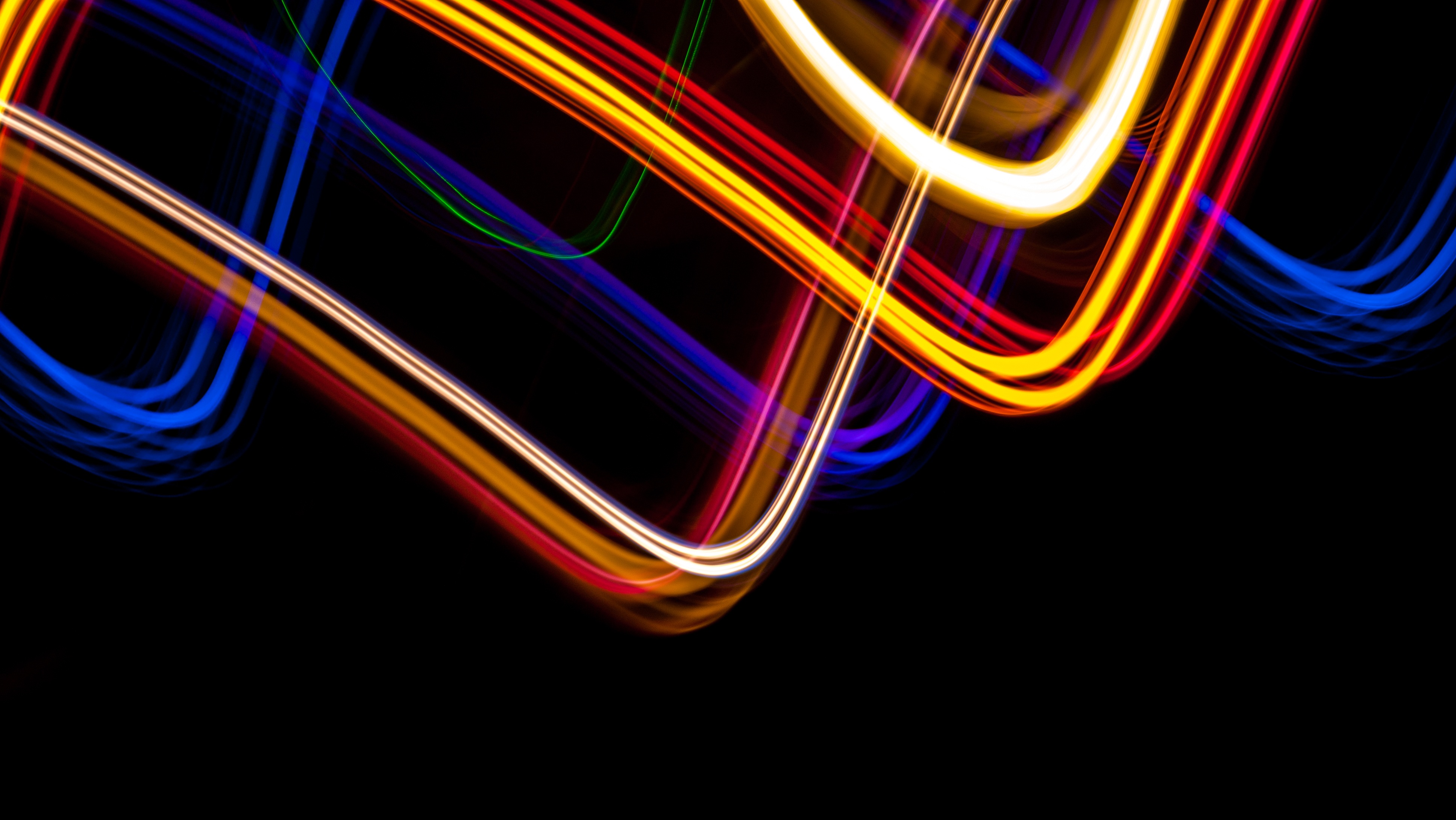 3872x2181 Free Images Line, Blue, Signage, Light Painting, Son, Neon Sign - Neon Light Painting