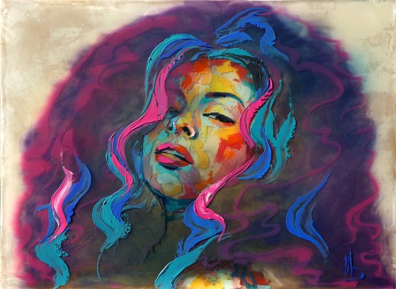 770x563 Saatchi Art Neon Painting By Mari Dein - Neon Painting
