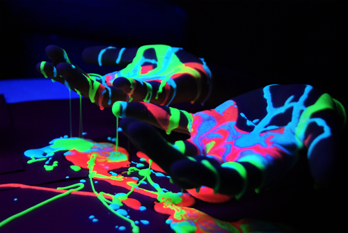 500x335 Washable Fluorescent Uv Neon Paint Party Cannon Amp Supplies - Neon Painting