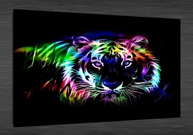640x448 Original Hd Canvas Print Home Decor Wall Art Painting,(No Frame - Neon Painting On Canvas