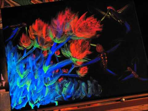 480x360 Painting Video - Neon Painting On Canvas