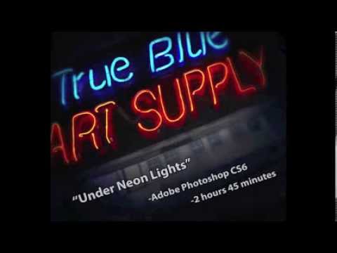 480x360 Neon Sign Time Lapse Painting - Neon Sign Painting