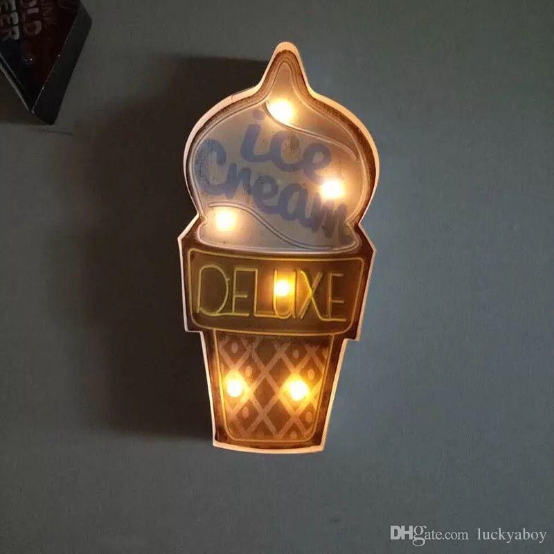 800x800 Ice Cream Vintage Neon Sign Decorative Painting Led Metal Signs - Neon Sign Painting