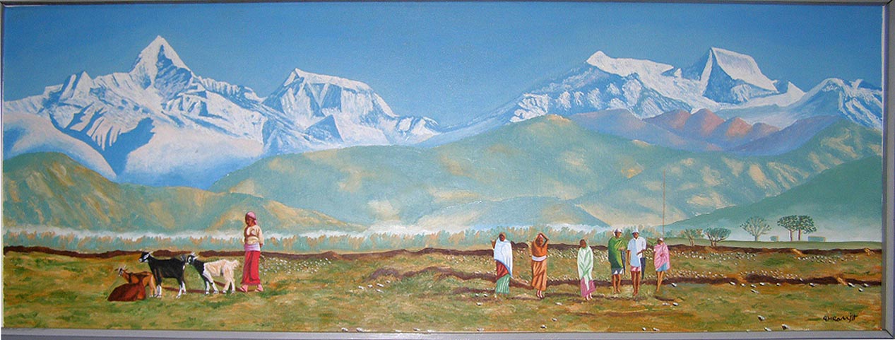 Nepali Painting at PaintingValley.com | Explore collection of Nepali ...