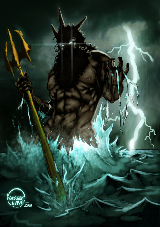 635x900 Poseidon (Neptune) - Neptune God Painting