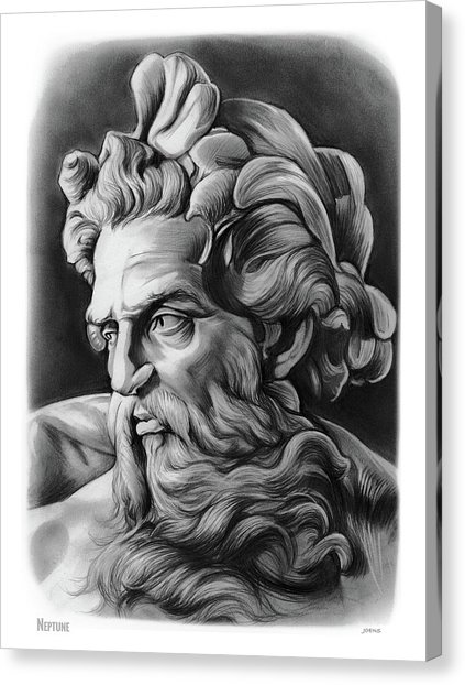 423x622 Greek God Canvas Prints Fine Art America - Neptune God Painting