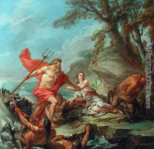 600x578 Icwudt Poseidon I See What You Did There - Neptune God Painting