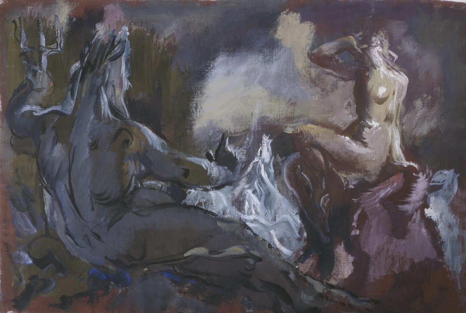 1536x1034 Neptune And Andromeda', Alexandre Jacovleff, C.1937 8 Tate - Neptune Painting