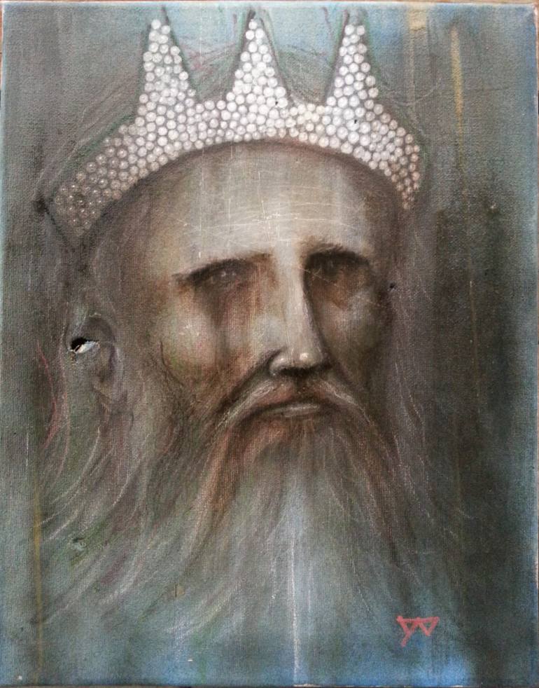 770x982 Saatchi Art Neptune Painting By William Barry Roberts - Neptune Painting