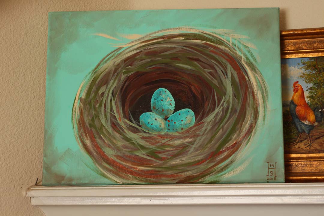 1080x720 Spring Nest Painting - Nest Painting