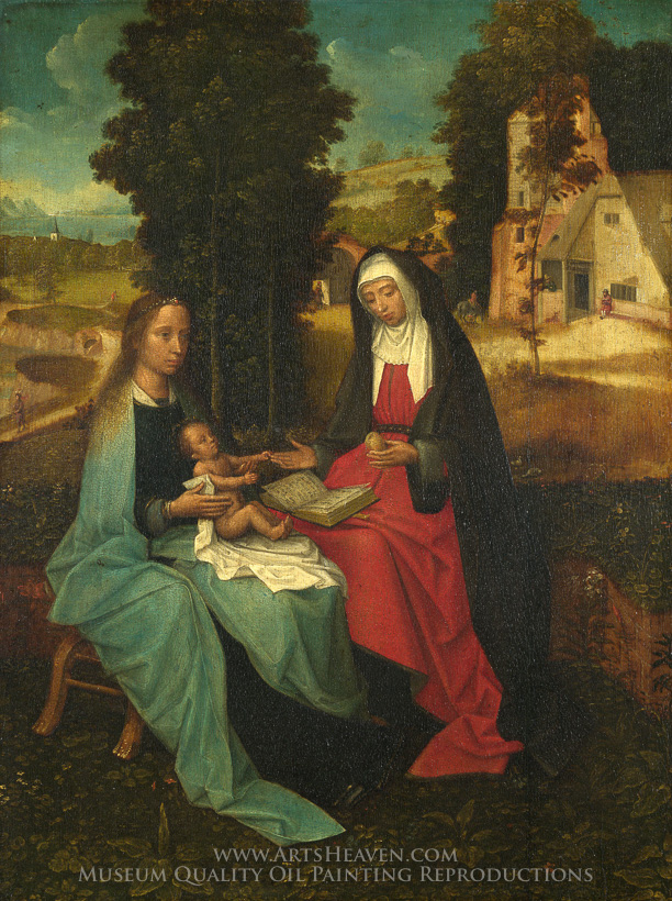 612x820 Reproduction Painting Netherlandish Painter The Virgin And Child - Netherlandish Painting