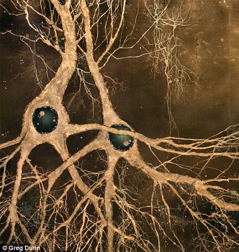 470x497 Japanese Style Artspired By Neuroscience Reveals Grey Matter - Neuron Painting