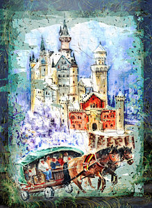 219x300 Neuschwanstein Castle Paintings Fine Art America - Neuschwanstein Castle Painting