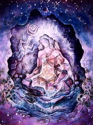 300x403 Visionary Art Paintings The Healer New Age Art Painting By - New Age Painting