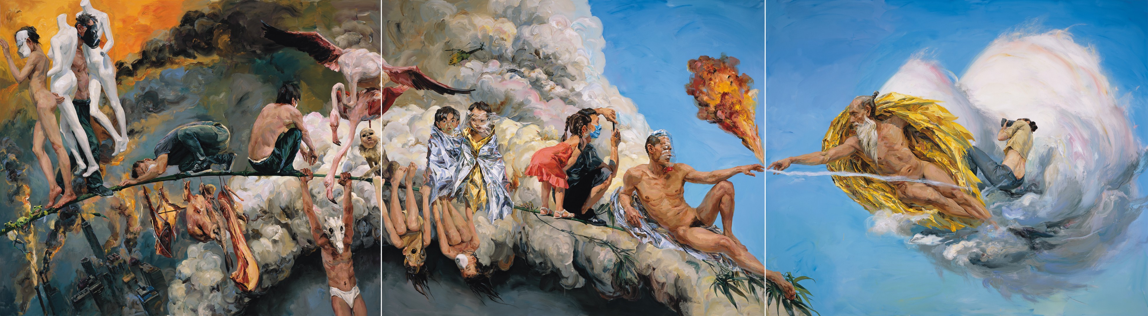 3931x1085 Yu Hong New Age Art Basel - New Age Painting