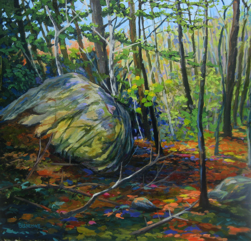 800x770 Spring Woods A New England Landscape Painting - New England Landscape Painting