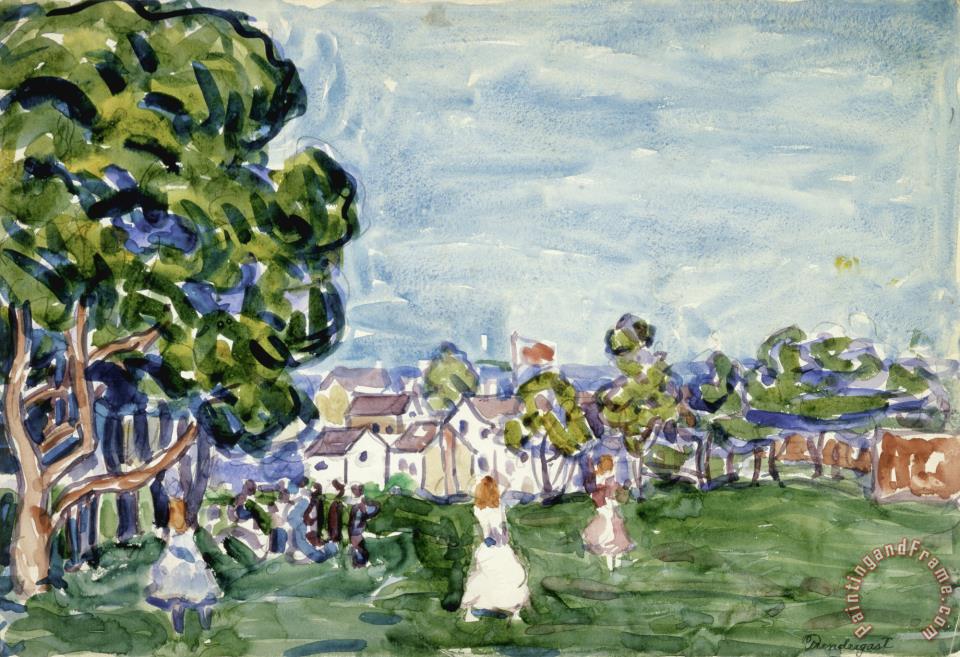 960x657 Maurice Brazil Prendergast Summer Day, New England Painting - New England Painting