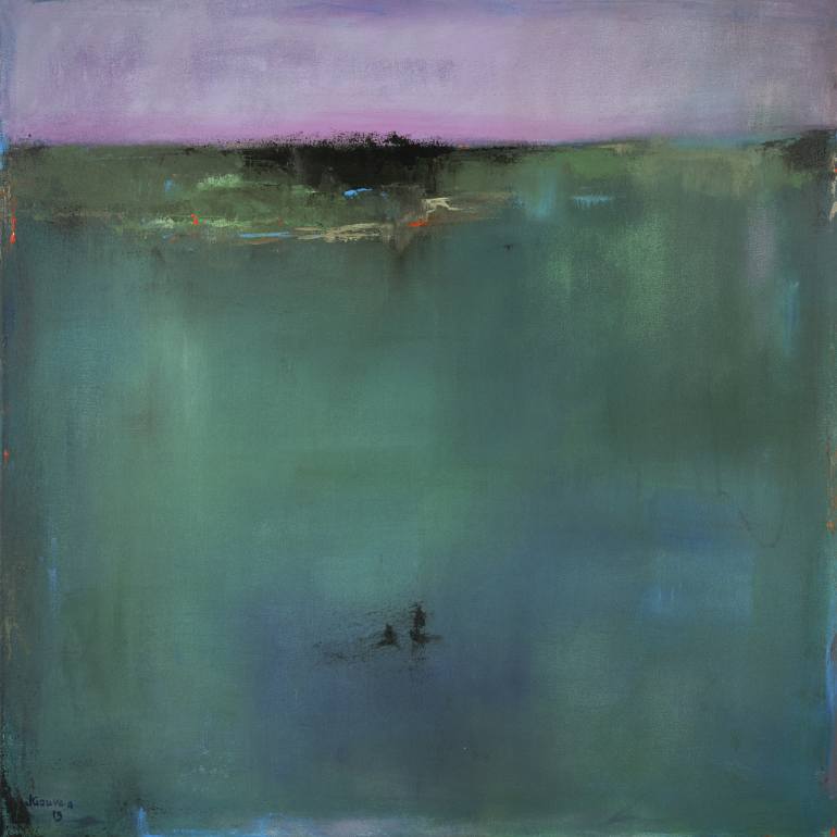 770x770 Saatchi Art A New England Pond Ii Painting By Jacquie Gouveia - New England Painting