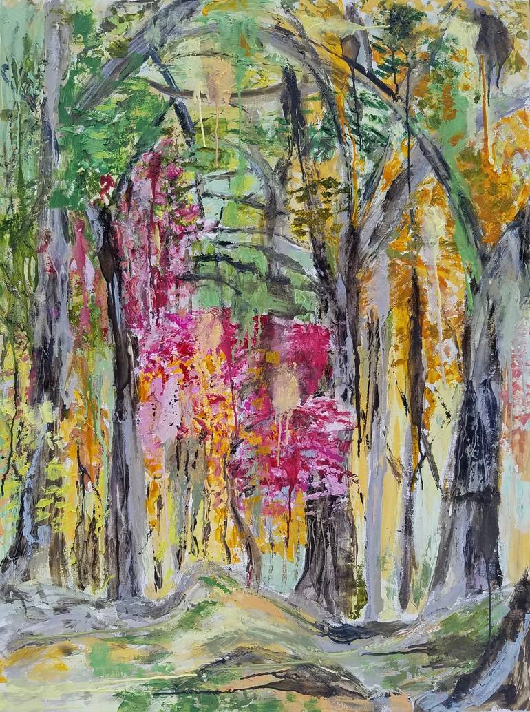 770x1034 Saatchi Art Fall Warmth In New England Painting By Diana Stelin - New England Painting