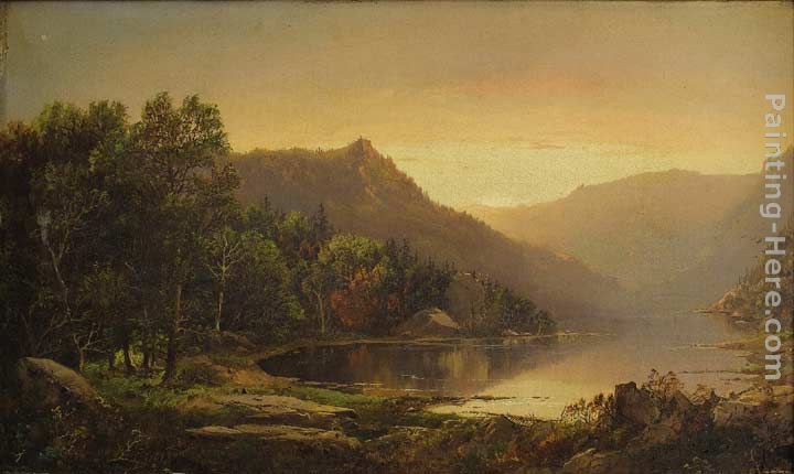 720x430 William Louis Sonntag New England Mountain Lake - New England Painting