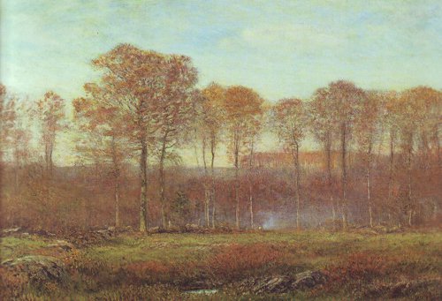 500x341 Autumn New England Painting Dwight W Tryon Oil Paintings - New England Painting