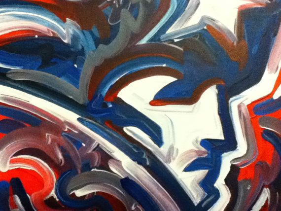 570x428 New England Patriots Painting By Justin Patten - New England Patriots Painting