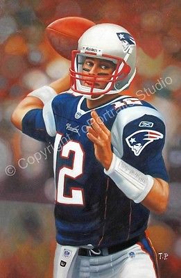 261x400 Tom Brady, New England Patriots - New England Patriots Painting